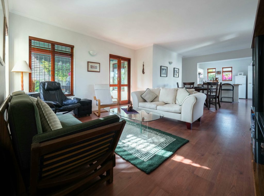 Spacious living room inside a home