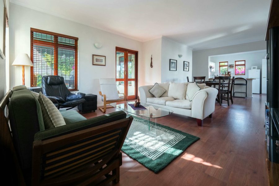 Spacious living room inside a home