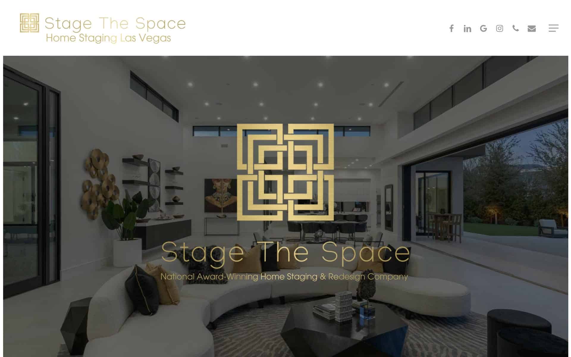 Stage the Space website home page