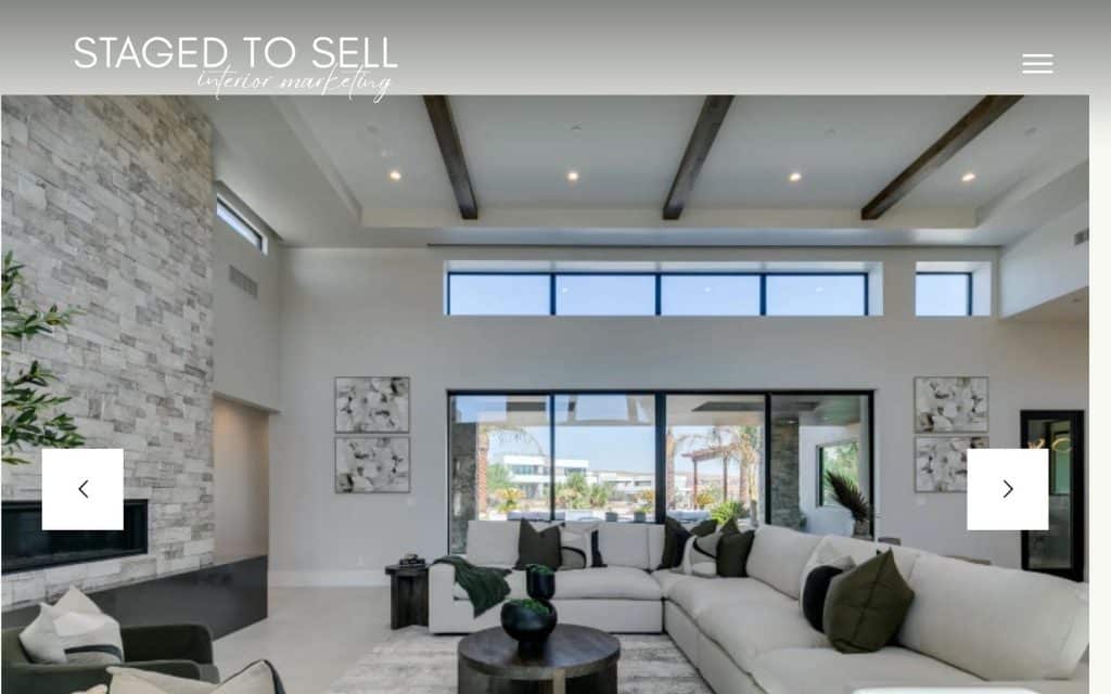 Staged to Sell website home page