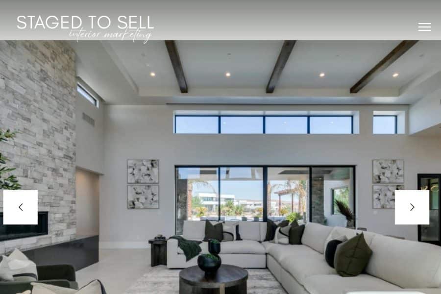 Staged to Sell website home page