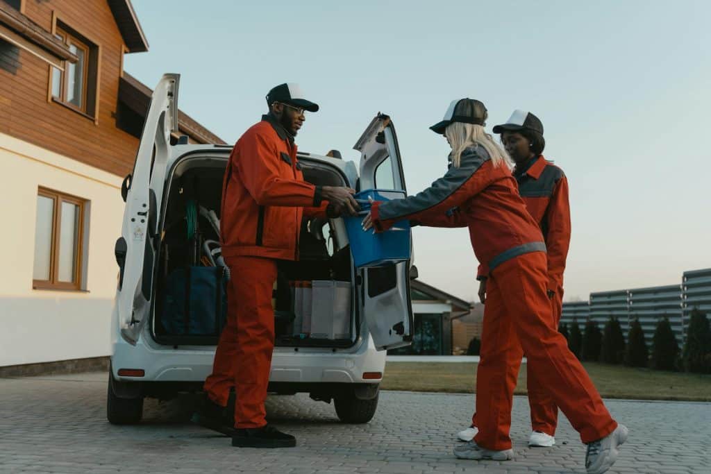 Picture of a van, symbolizing cleaning services for home sellers