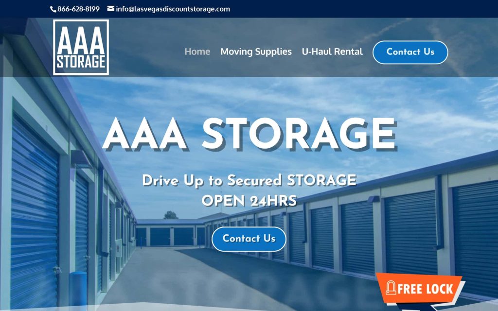 las vegas discount storage website home page