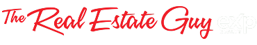 Red cursive text reads "The Real Estate Guy" with "eXp REALTY" in white to the right.