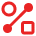 A red icon shows a circle and a square connected by a diagonal line with two dots.